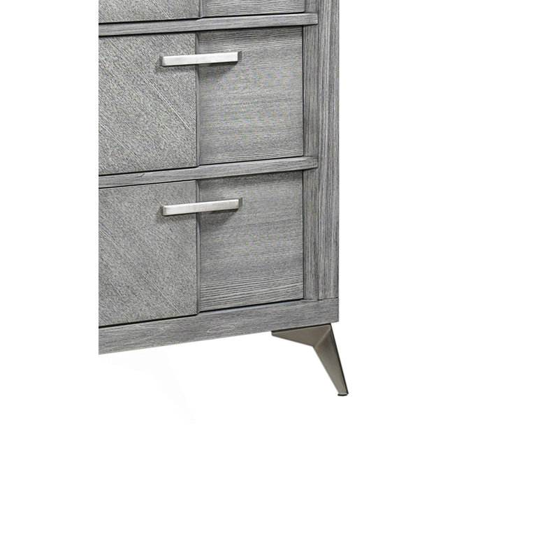 Commode de chambre à coucher avec 5 tiroirs de rangement