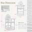 Chaise Adirondack en plastique avec table Dutta-308877389