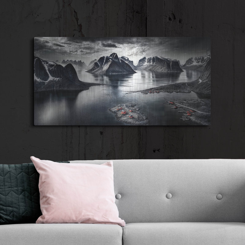 Art mural en métal Latitude Run® «Where Life Stand Still» par Rey Klimt, H 24 po x l 48 po