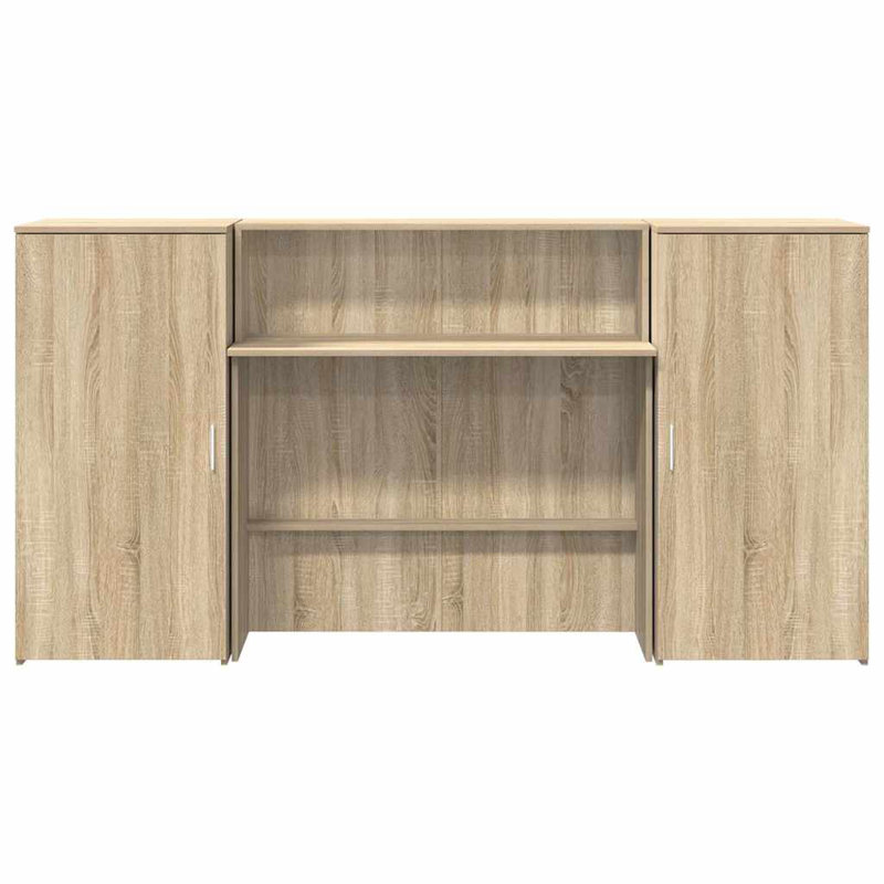 Baki Standing Desk, 103.5cm H x 200cm W x 50cm D, Sonoma Oak