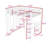 Metal Loft Bed with Wardrobe and Desk,Shelves-1272760822-1272760817
