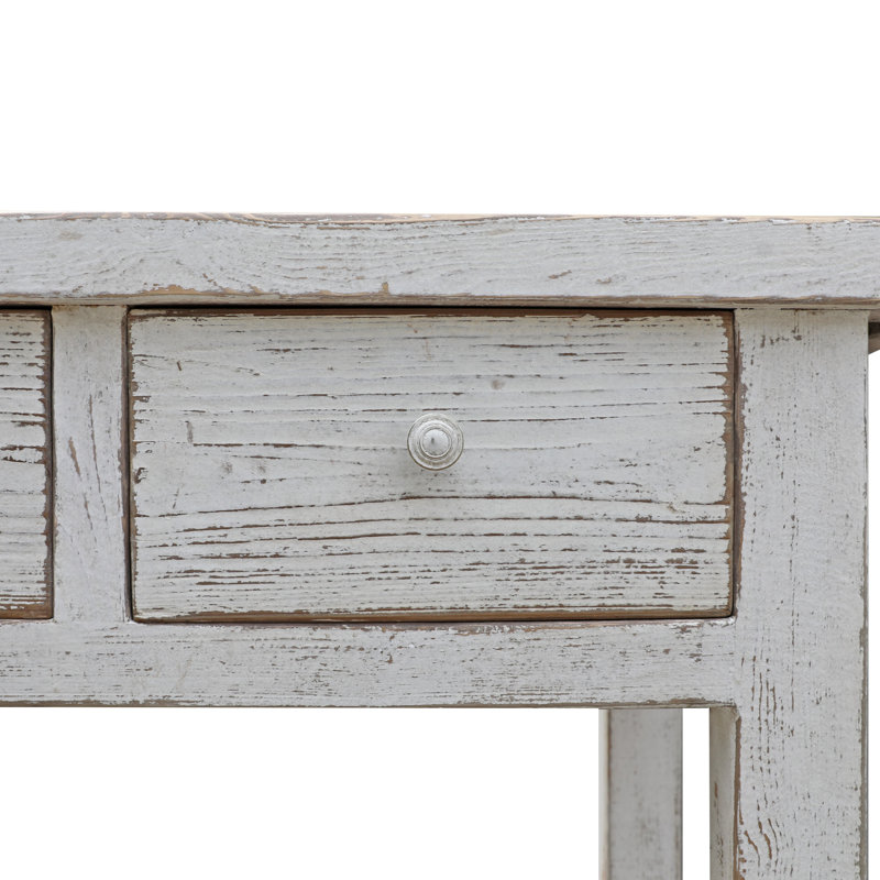 Defranco 91'' W Solid Wood Console Table