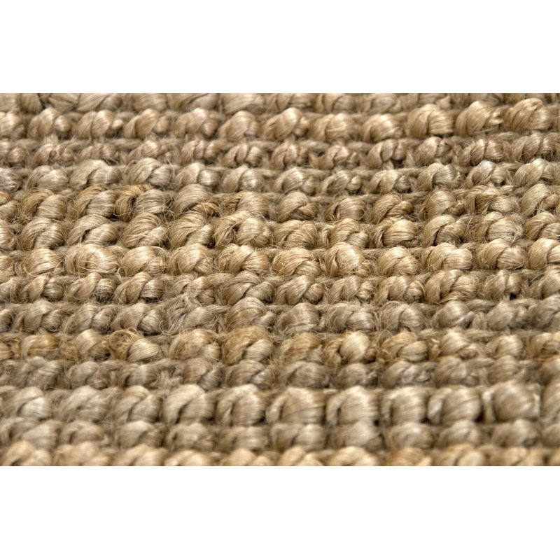 Lorie Solid Colour Jute / Sisal Hand Woven Area Rug, Square 200cm