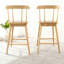 Tabouret de comptoir rembourré en bois-1144699976