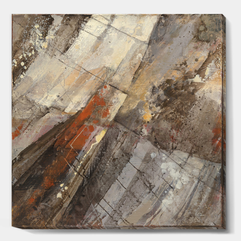 Fire and Ice Minerals III - Reproduction d'art sur toile tendue, H 46 po x l 46 po x P 1,5 po