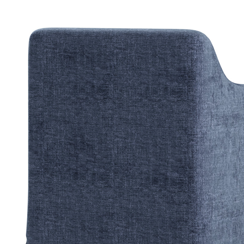 Fauteuil de salle à manger Wellings, Bleu ardoise