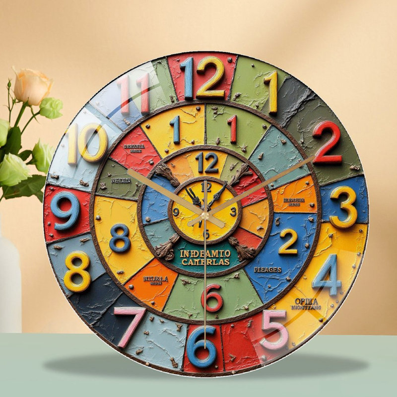 Horloge murale rétro 12 po