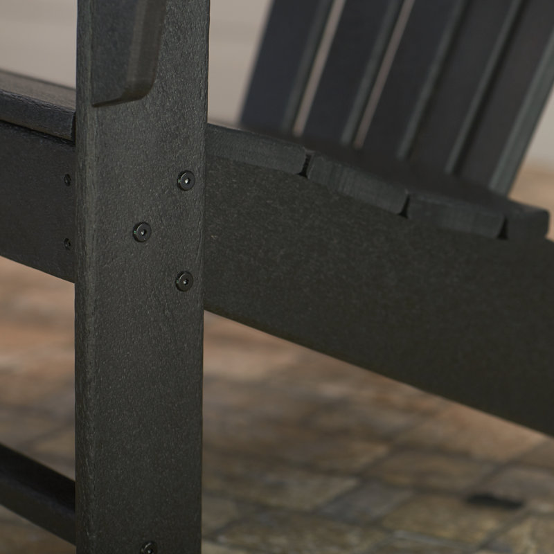 POLYWOOD Palm Coast Adirondack, Black