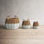 Gusman Handmade Coastal Seagrass Basket With Handles - Set of 3