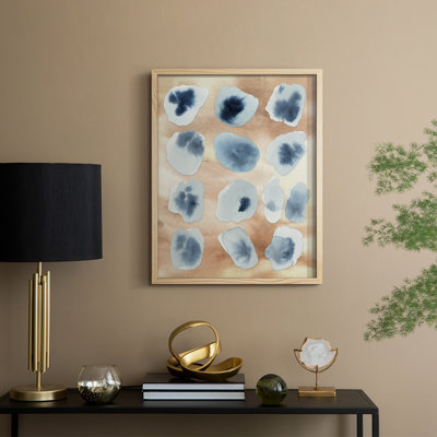 Tiled Serenity Fragments I Framed Print - Solid Wood