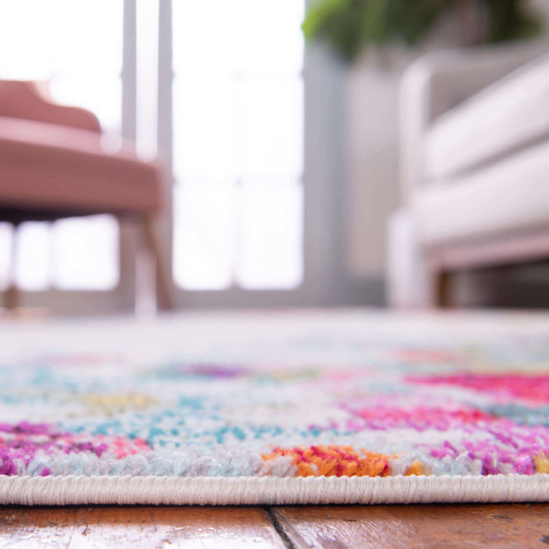 Cariel Washable Abstract Indoor Rug, Rectangle 8' x 10'