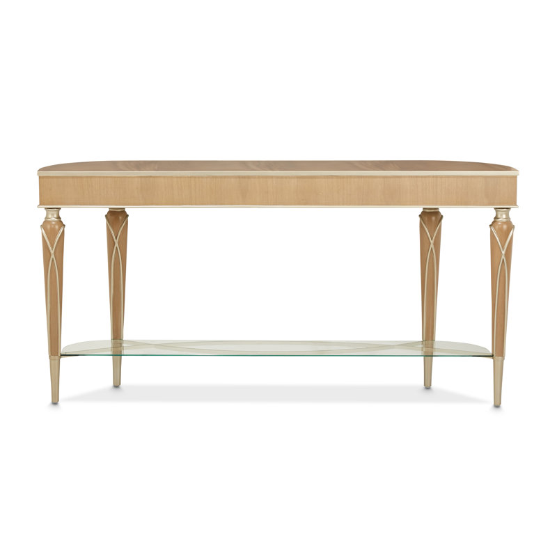 Villa Cherie Console Table, Caramel/Chardonnay