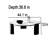 Rugged Hex Coffee Table with Stone Top-1908852554