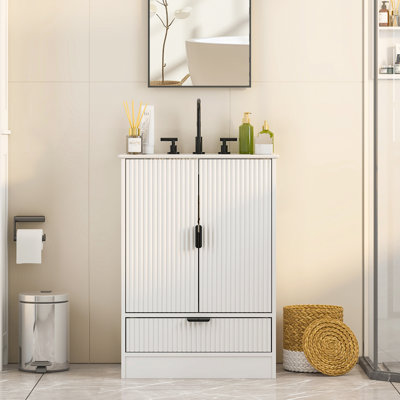 24'' Single Bathroom Vanity With Ceramic Top