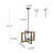 Smither 4 - Light Dimmable Chandelier