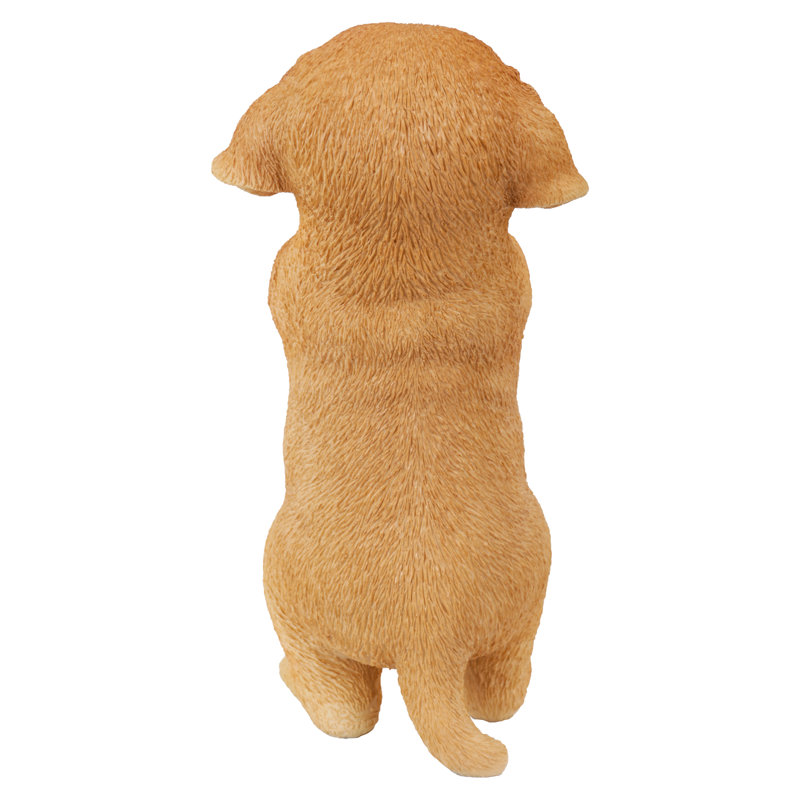 Praying Yellow Labrador Puppy Resin Statue