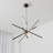 Zhanjing5 LED Modern Chandelier Sputnik Black Linear Kitchen Island Light Remote Dimmable-870418184-865485462