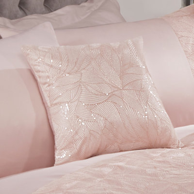 Feather Floral Square Cushion