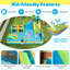 Parc aquatique gonflable avec jeu de cible de basketball mural et ventilateur 680W