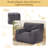 Bean Bag Chair Sofa, Big Comfy Chair For Bedroom Living Room, Bean Bag Lazy Chair For Adults With Pocket Armrests For Gaming, Reading-425501118