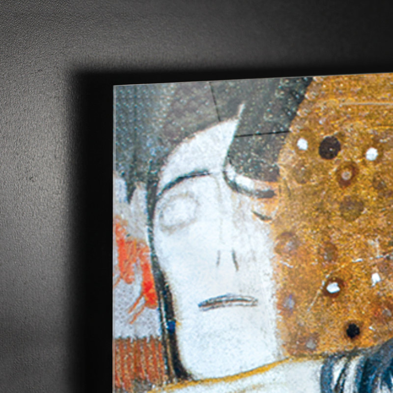The Gorgon by Gustav Klimt - No Frame Painting on Glass, 95cm H x 65cm W