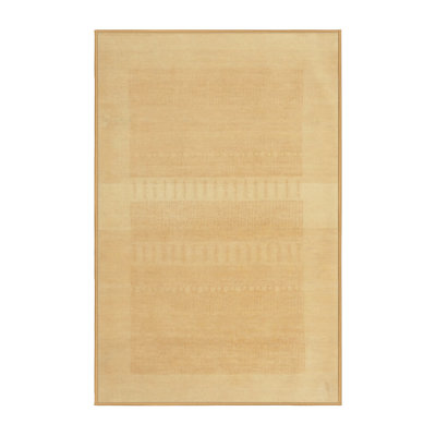 Tapis brun/crème contemporaine