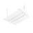 2 ft. 800W Equivalent Integrated LED Dimmable Linear High Bay Light,120-277V 28,350 Lumens 5000K
