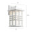 Beacon Hammered Outdoor Wall Lantern-417835422-417835393