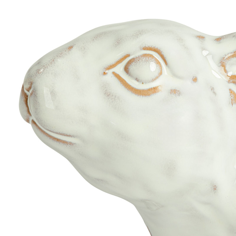 Lapin Cottagecore en grès