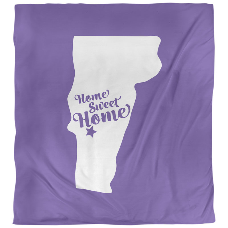 Housse de couette réversible simple et réversible home rutland, Housse de couette simple TG, Mauve, Microfibre