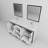 Ziva 72 in W x 22 in D Double Bath Vanity, White Top, 30 in Mirrors and Chrome Faucet Set-50521802-113109292
