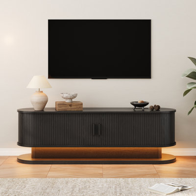 70 "TV Stand With LED Lights & Hidden Power Strip