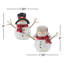 Figurine bonhomme de neige avec écharpe (ensemble de 4)