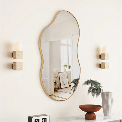 Ashane Irregular Wavy Wall Mirror