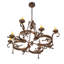 Lustre géométrique à 8 lumières de style bougie Griffing