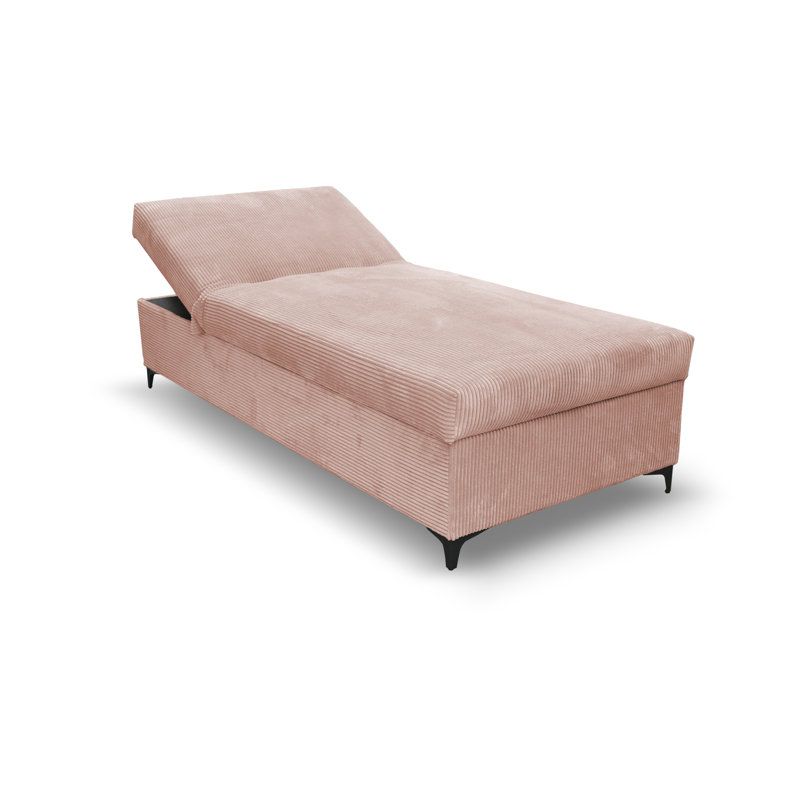 Obla Upholstered Chaise Lounge, Pink