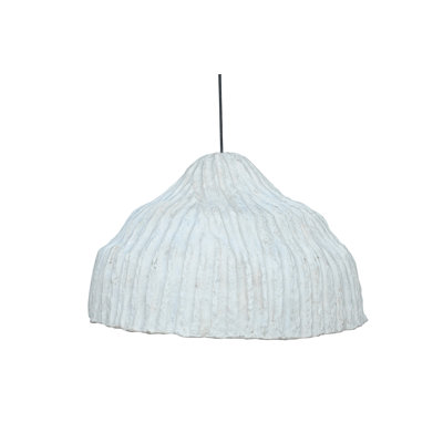 Structure de papier mâché pendentif lumière seulement 22,5 po de diamètre