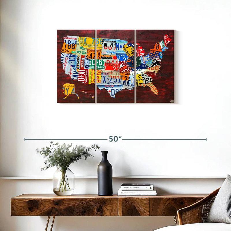 Aliaz USA Map II, 20" H x 33" W