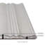Carreau mural cannelé 3D en porcelaine satinée Nimbus Moonlit Silver 7 po x 16 po-108775702