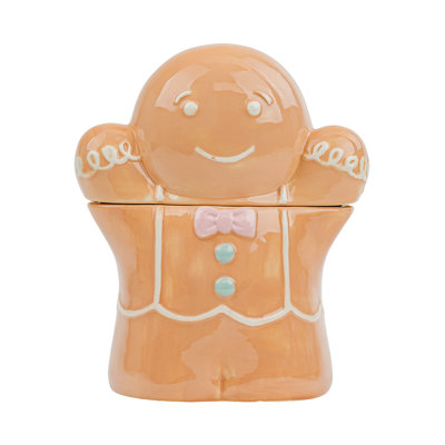 10 Strawberry Street Gingerbread Boy Cookie Jar