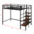 Designs Twin Metal Loft Bed With Storage Ladder-259328910