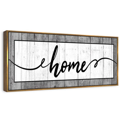 Plaque murale typographique en bois