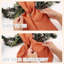 Ceinture de couronne d'automne pour porte d'entrée, bannière monogramme en toile de jute orange avec motif de l'Action de grâce d'automne, accessoire de couronne de porche rustique pour la récolte