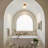 Aurevia 1-Light Sculpted Clear Glass Flush Mount Ceiling Light