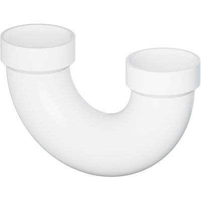 3 in. PVC DWV P-Trap w/ Solvent Weld Joint H x H, White PVC Drain, Waste & Vent Fitting, (10 Pack)