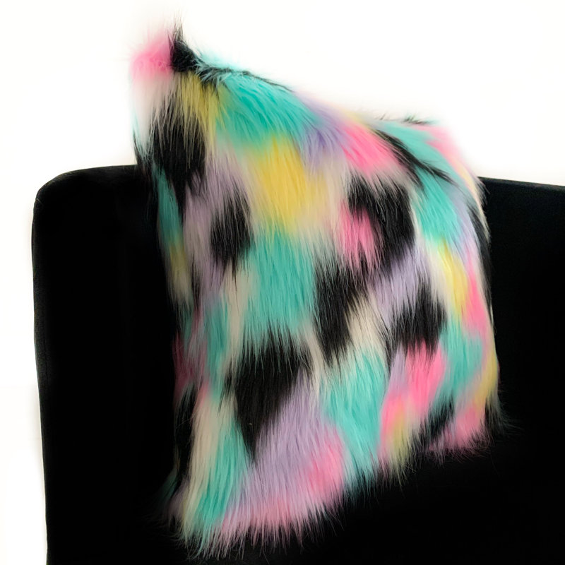 Exotic Animal Print Reversible Throw Pillow, 24" x 24"