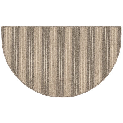 Tapis à rayures taupe area Matys