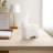 Figurine Stoneware and Ceramic Elephant with Modern Minimalist Silhouette and Raised Trunk Detail for Decorative Display and Animal-Inspired Artistic Accent-1583452839