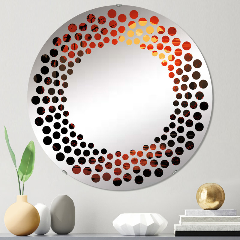 Deric Circle Wall Mirror, 23.6" x 23.6"