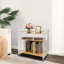 Table d'appoint d'appoint avec base en bambou-98284318